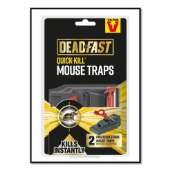 Deadfast Quick Kill Plastic Mouse Trap - Twin Pack