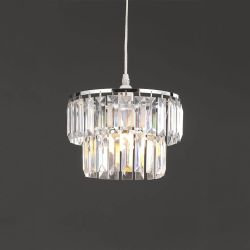 Ritz Easy Fit Pendant Chrome And Clear