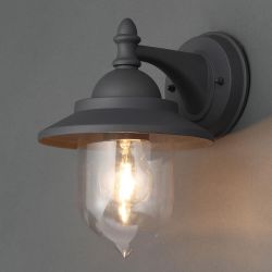 Leek Mini Fishermans Lantern Anthracite Grey