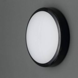 14W Led Bulkhead Flush Black