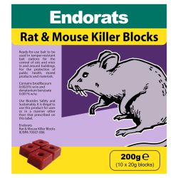 Endorats 200G Rat & Mouse Killer Blocks