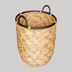 Log Basket Black Rim large