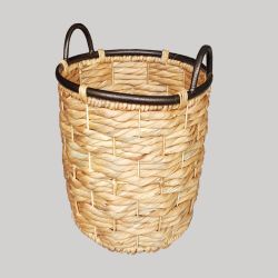 Log Basket Black Rim Medium