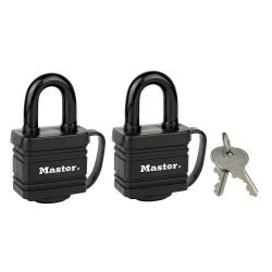 Master Lock Laminated Steel Padlock - Twin Pack