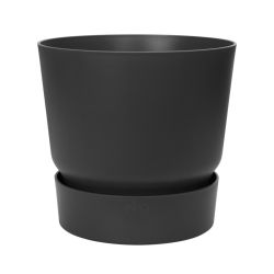 Greenville Round Planter Living Black 40cm