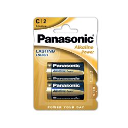 Panasonic C Type Alkaline Power(Twin Pack)