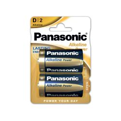 Panasonic D Type Alkaline Power(Twin Pack)