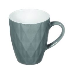 Grey Diamond Textured Mug