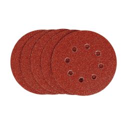Stanley 125mm, 40G Random Orbit Sanding Disc - 5 Piece
