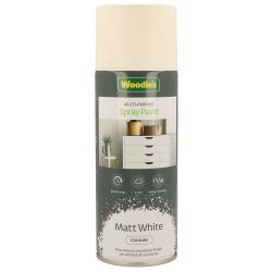 Woodies 400ml Matt White Spray
