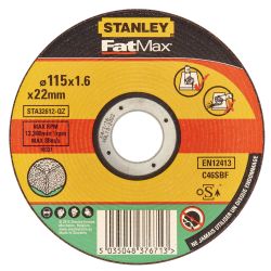 Stanley Fatmax Stone Cutting Disc Bonded Disc 115X1.6