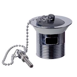 Pro Plumb 11/4" Slotted Basin Waste C/W Poly Plug & Chain