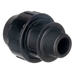 Pro Plumb 1/2" M.I. X 3/4" Poly Gripmac Straight Connector