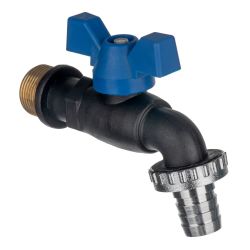 Pro Plumb 3/4" Poly Gripmac L/A H.U. Bib Cock