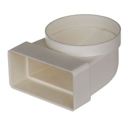 Pro Plumb Rect. To Round 90Deg. Female Connector