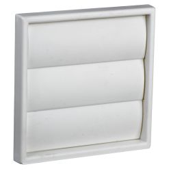 Pro Plumb White - Louvre Outlet (Dual Fitting)