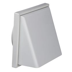 Pro Plumb White Cowled Outlet (Dual Fitting)
