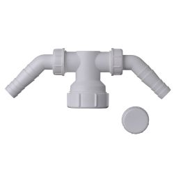 Pro Plumb Washing Machine Standpipe Double Entry Tee