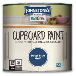 Johnstone's  Revive Cupboard Paint Deep Blue Gulf 0.75L
