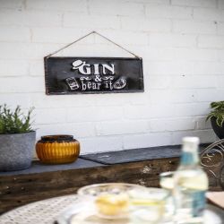 Gin And Bear It Garden Sign