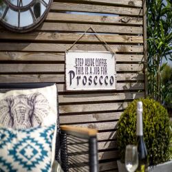 Prosecco Garden Sign