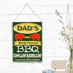 Dad's BBQ Garden Sign