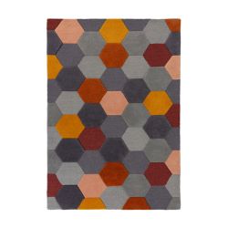 Munro Rug 120X170Cm Rust Multi