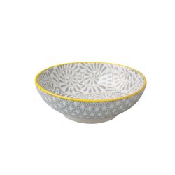 Geo Dip Bowl Grey