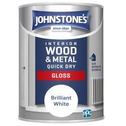 Johnstone's 0.75L Quick Dry Gloss Brilliant White