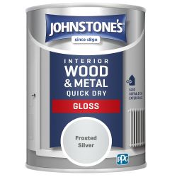 Johnstone's 0.75L Quick Dry Gloss Frosted Silver