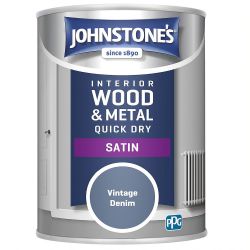 Johnstone's 0.75L Quick Dry Satin Vintage Denim