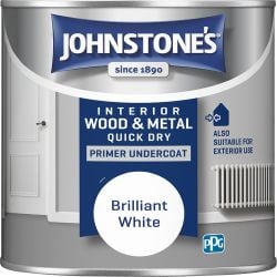 Johnstone's 0.25L Quick Dry Primer Undercoat Brilliant White