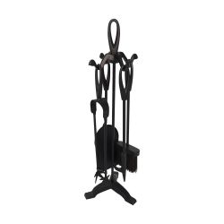 Tear Drop 4 Piece Companion Set Black