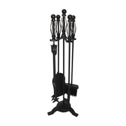 Cage 4 Piece Companion Set Black