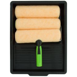 Woodies 9inch Paint Roller Set With 3 Covers - 5 Piece Kit