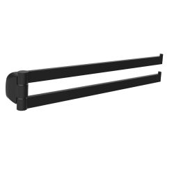 Nero Double Towel Rail Black
