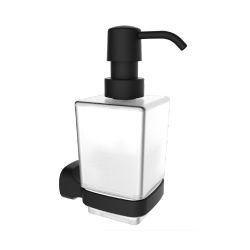 Nero Soap Dispenser & Holder Black