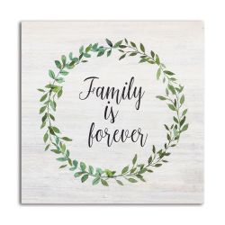 Family Is Forever 30X30Cm Printed Mdf Block