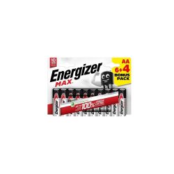 Energizer Max Alkaline Aa Batteries, 6+4 Pack