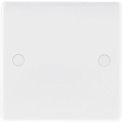BG Nexus Series White Moulded Single Blank Plate