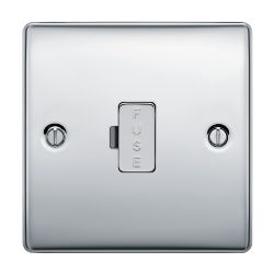 BG Nexus Metal Polished Chrome 13A Unswitched Fused Connection Unit