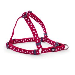 Cherry/White Dog Harness Large