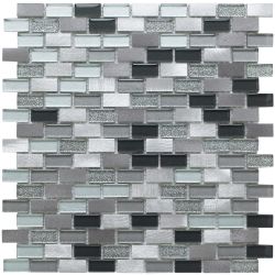 Platinum Lancer Glass/ Metal Mix Mosaic