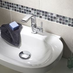 Galactic Black Glass/Metal Mix Mosaic