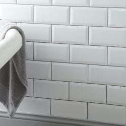 Metro White Ceramic Wall 100X200Mm Pk50