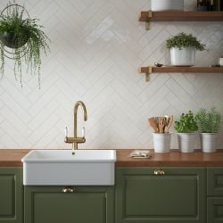 Beverley Cream Ceramic Wall Tile 75X300Mm Pk19