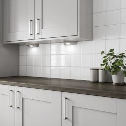 White Gloss Ceramic Wall Tile 150X150Mm Pk44