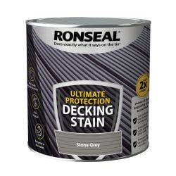 Ronseal Ultimate Protection Decking Stain Stone Grey 2.5L