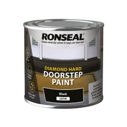 Ronseal Diamond Hard Doorstep Paint Black 250Ml