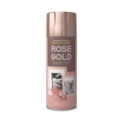 Rust-Oleum Metallic Spray Paint Rose Gold 400Ml